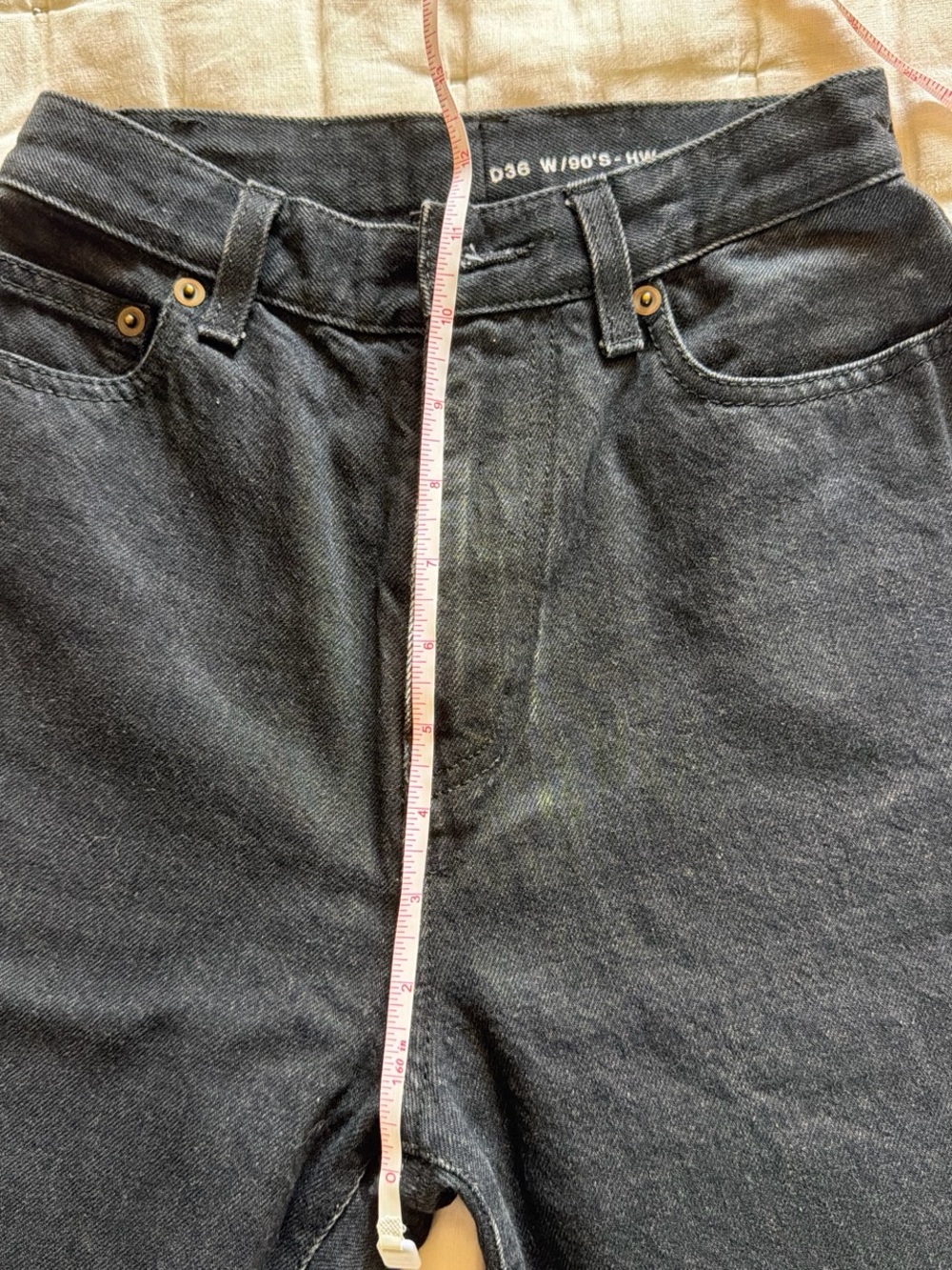 Saint Laurent 90’s HW Black Denim - Picture 6 of 9